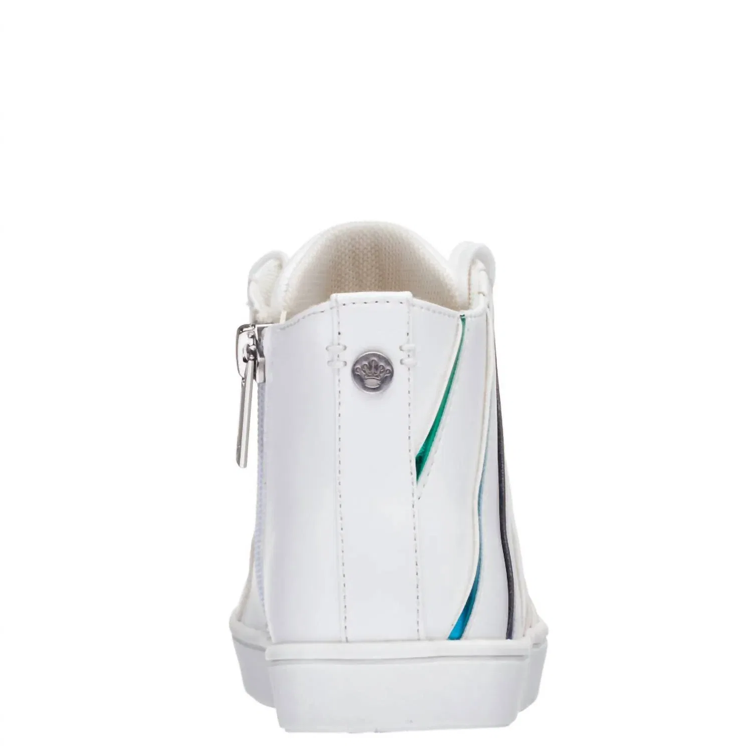 Детские высокие кроссовки на молнии сбоку Gwen Side Zip Nina, Rainbow Smooth — фото 4