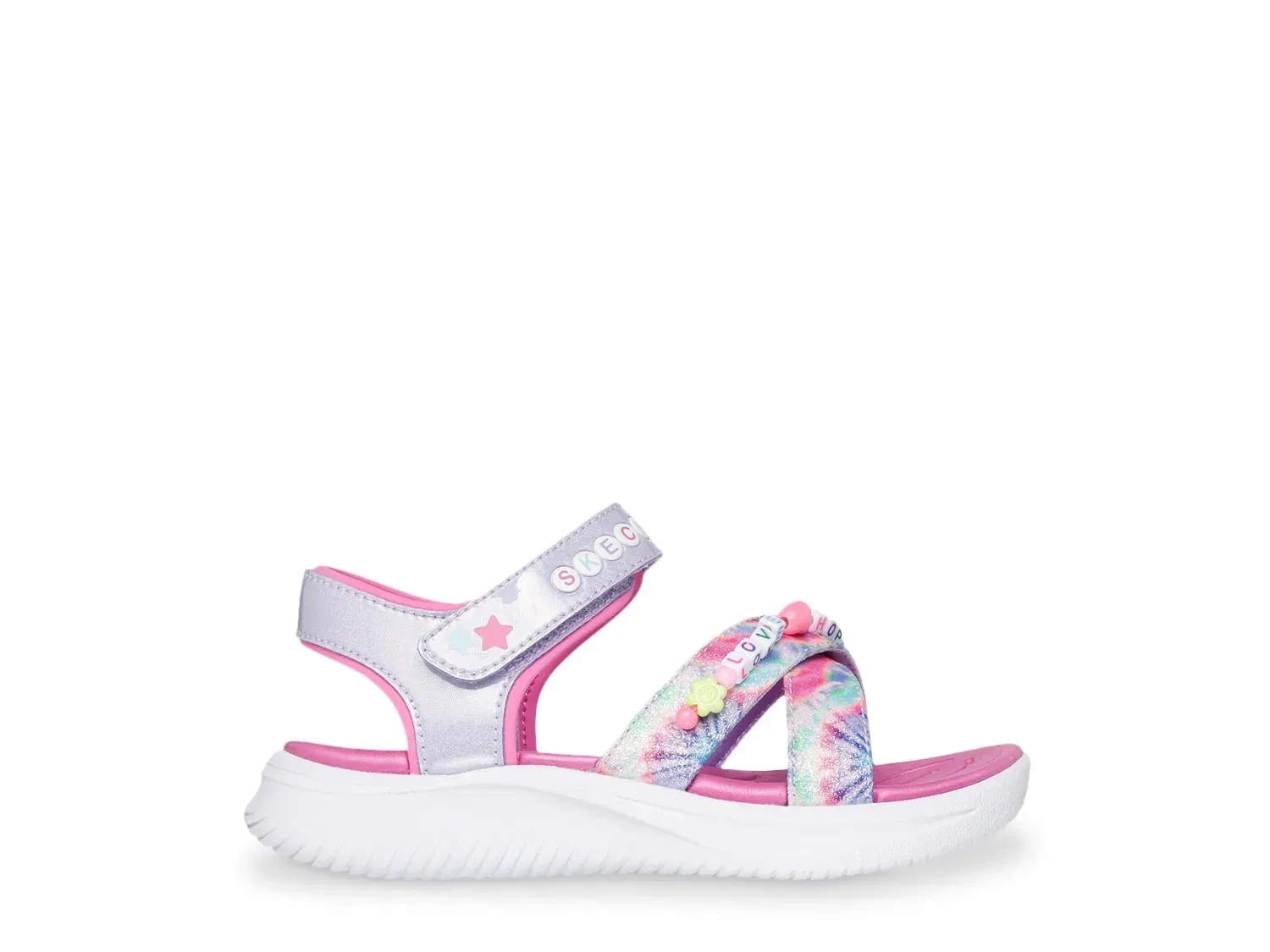 Сандалии Tie Dye BFFs, Skechers, розовый — фото 4