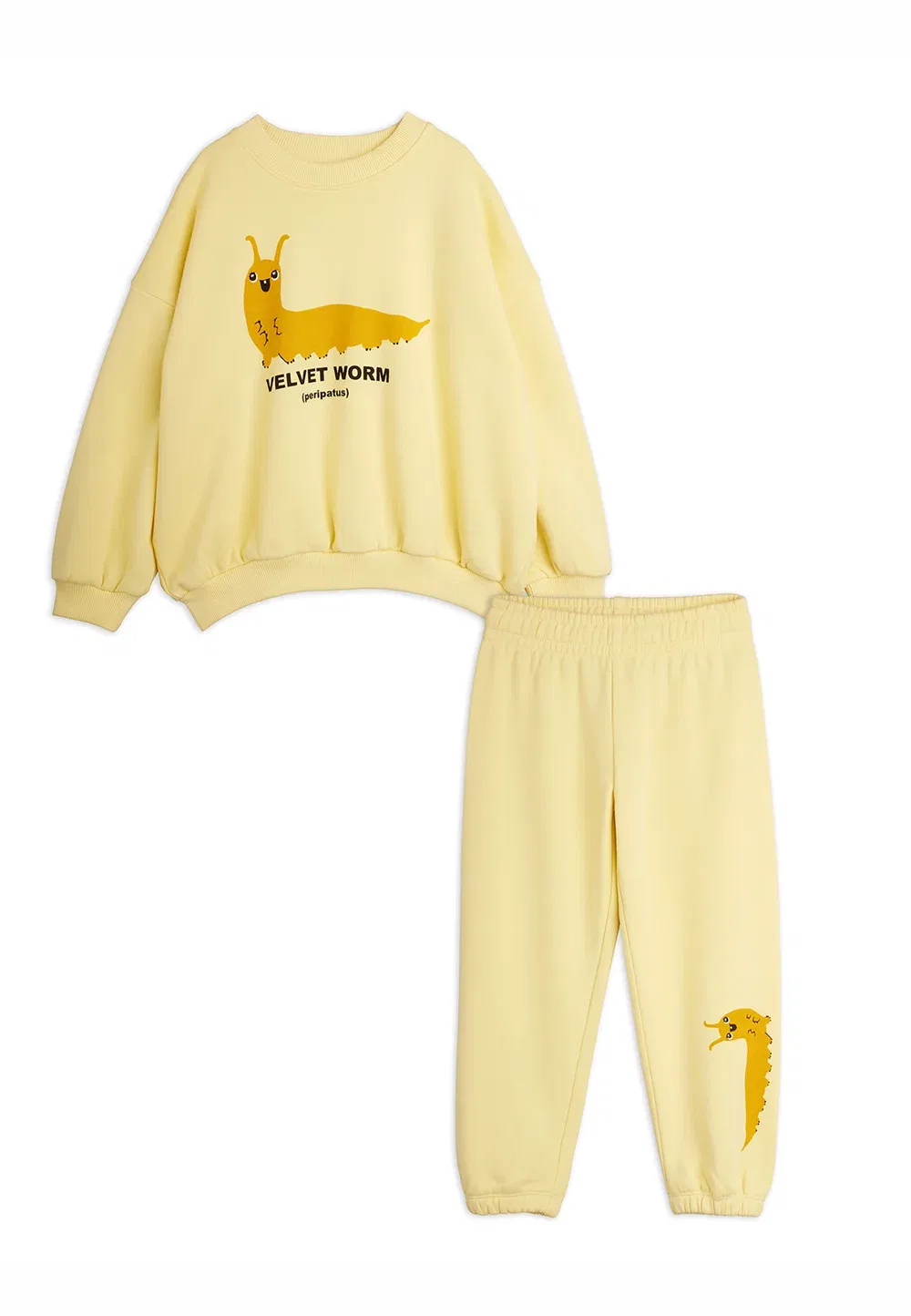 Спортивный костюм унисекс «Бархатный червяк» Mini Rodini, Yellow
