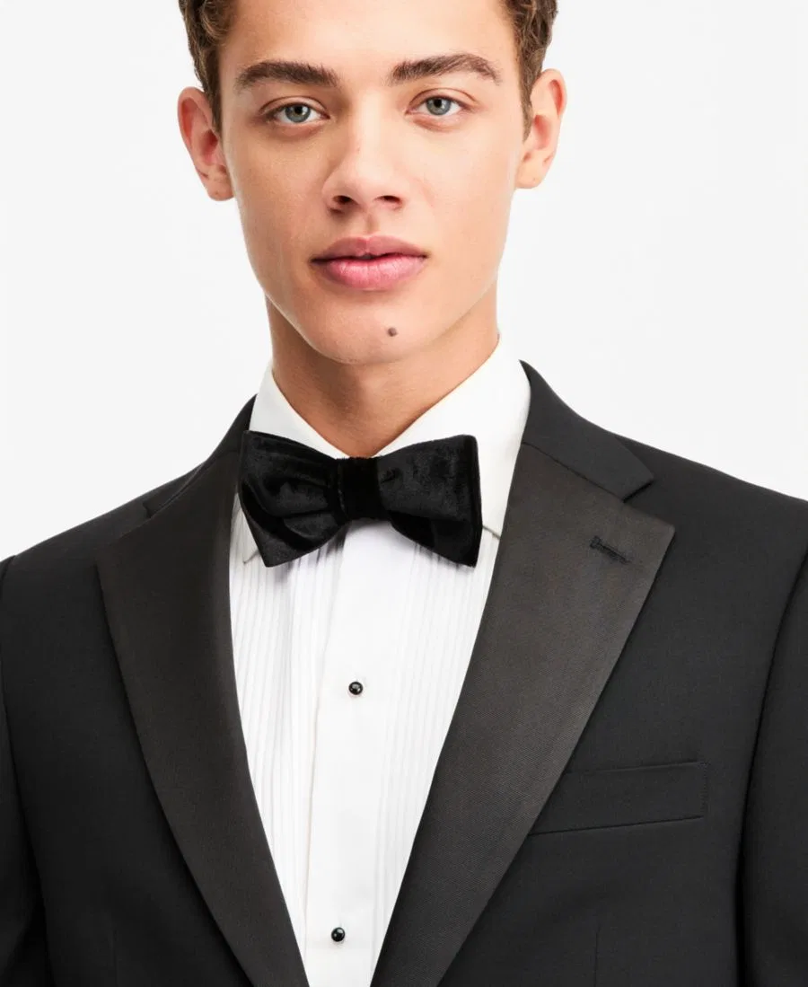 Пиджак смокинг с лацканами, современный крой Tommy Hilfiger, Black — фото 3