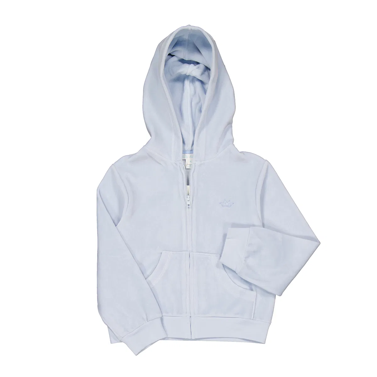 Худи из велюра с крыльями ангела Kids Angel Wing Velour Hoodie Marie Chantal, Blue