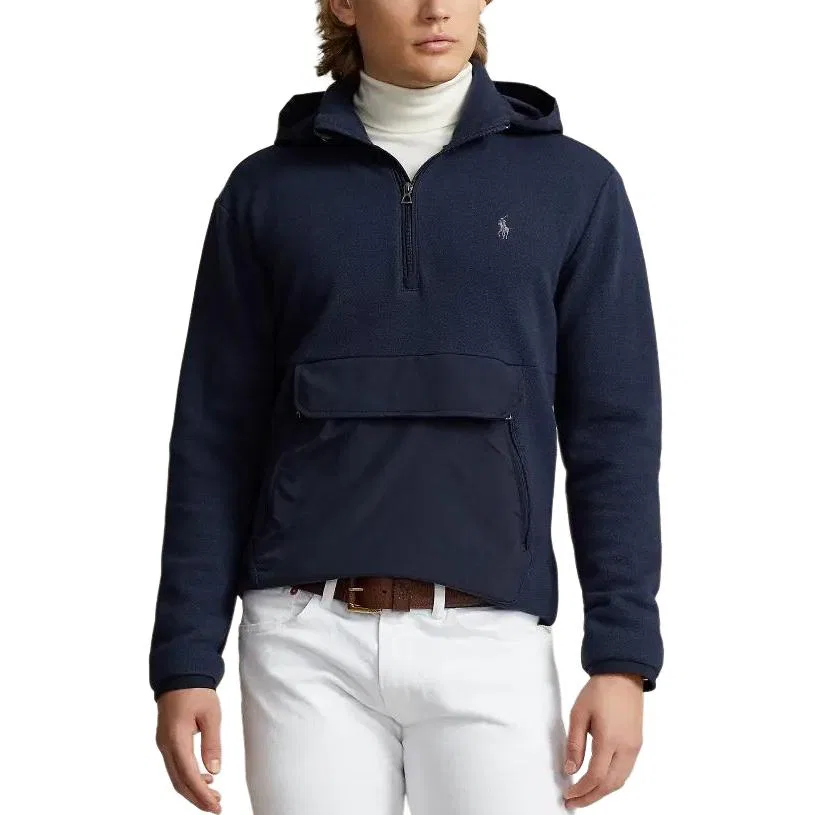 Мужская куртка-анорак с капюшоном Hybrid Hooded Anorak Polo Ralph Lauren, Marine Blue — фото 4