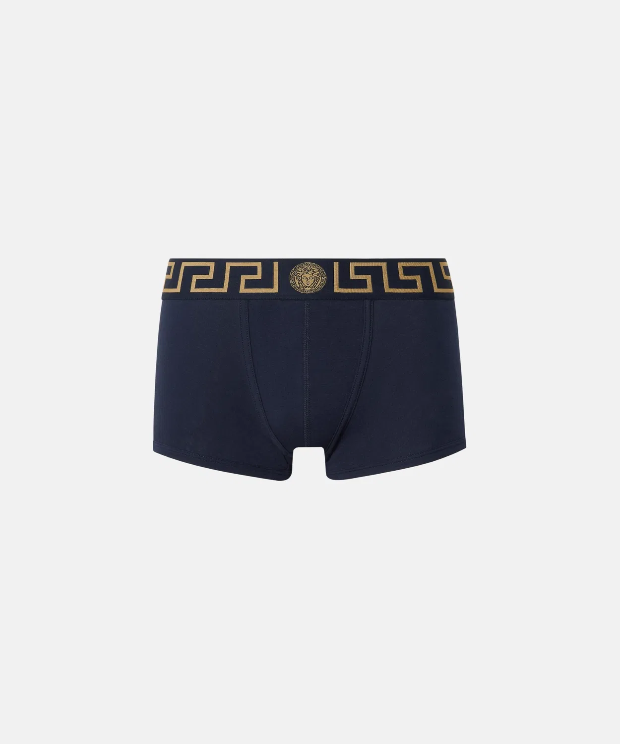 Мужские трусы-боксеры с принтом Greca Border VERSACE, Navy