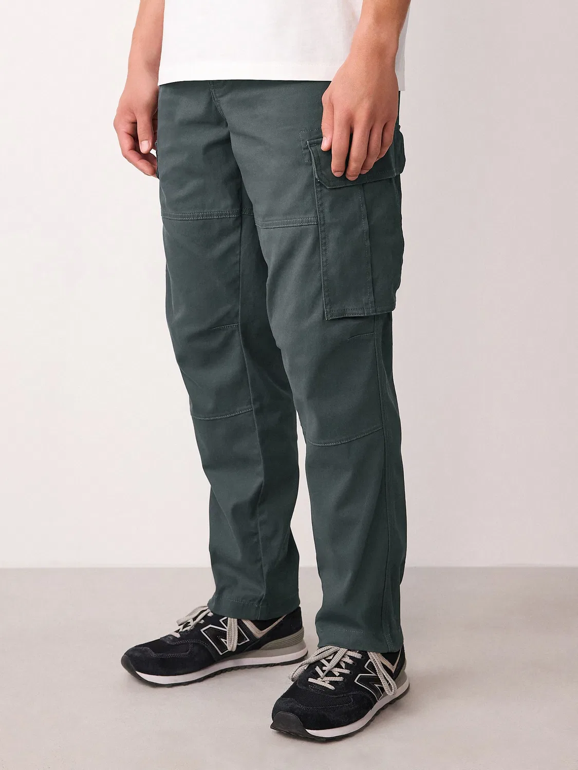 Брюки карго Regular Tapered Fit Next, серый уголь