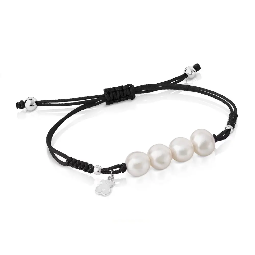 

Браслет Tous Silver Tous Pearls With Pearls, серебро/жемчуг/черный