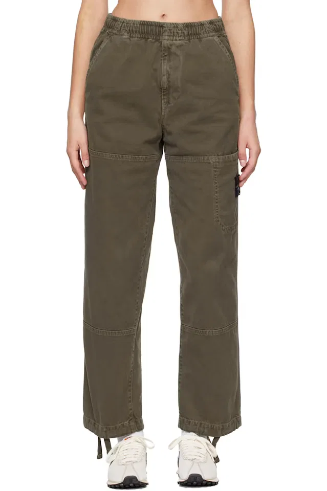 Коричневые брюки 3100005 Organic Panama Cotton Old Effect Stone Island
