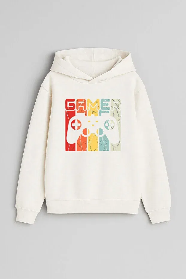 Детские свитшот для девочек с принтом Gamer game printed Moda, Black