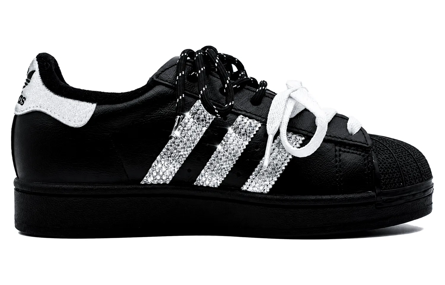 Детские кеды с закрытым носом Adidas Originals Superstar, Черный — фото 3