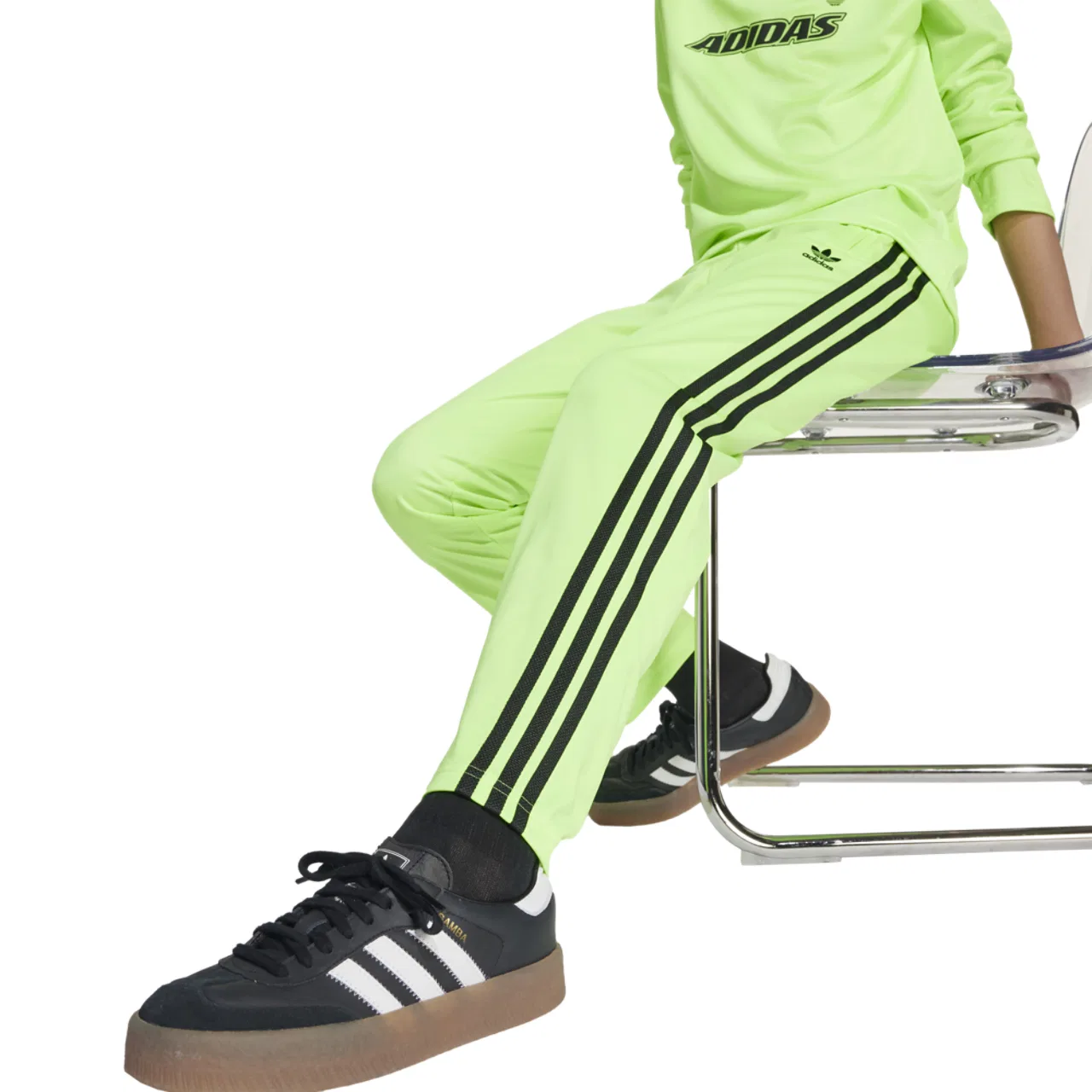 Спортивные брюки для мальчиков Firebird Adidas, цвет Volt/Black — фото 4