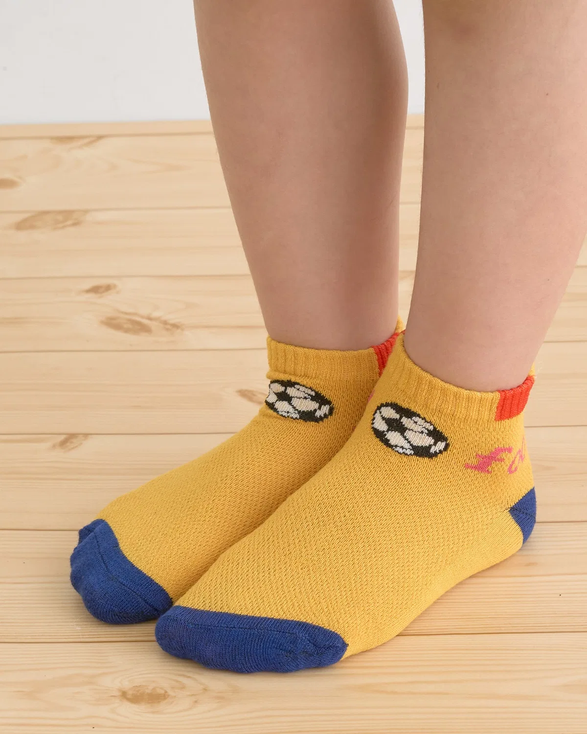 Детские носки с принтом футбольного мяча Football Socks b・ROOM, Orange