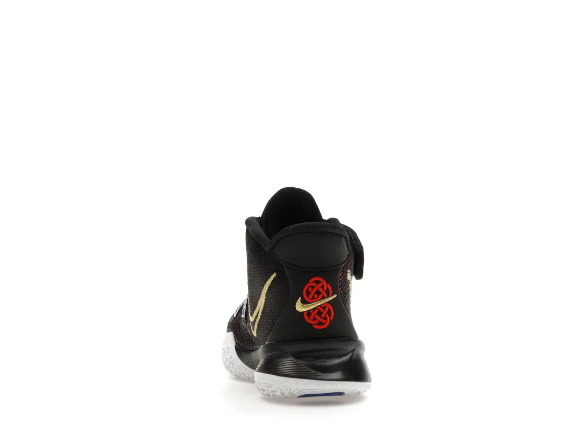 Детские кроссовки для мальчиков с пеной Nike Kyrie 7, Black/Spirit Teal/Hyper Pink/Metallic Gold — фото 4