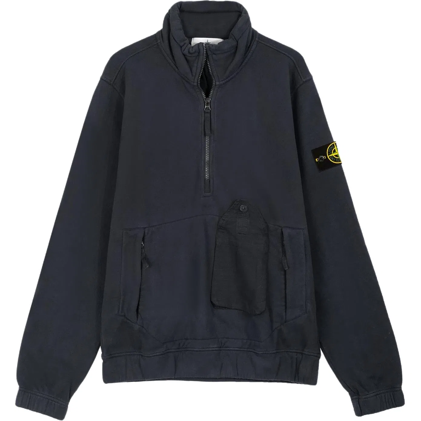 Свитшот с воротником-стойкой Marine Blue STONE ISLAND