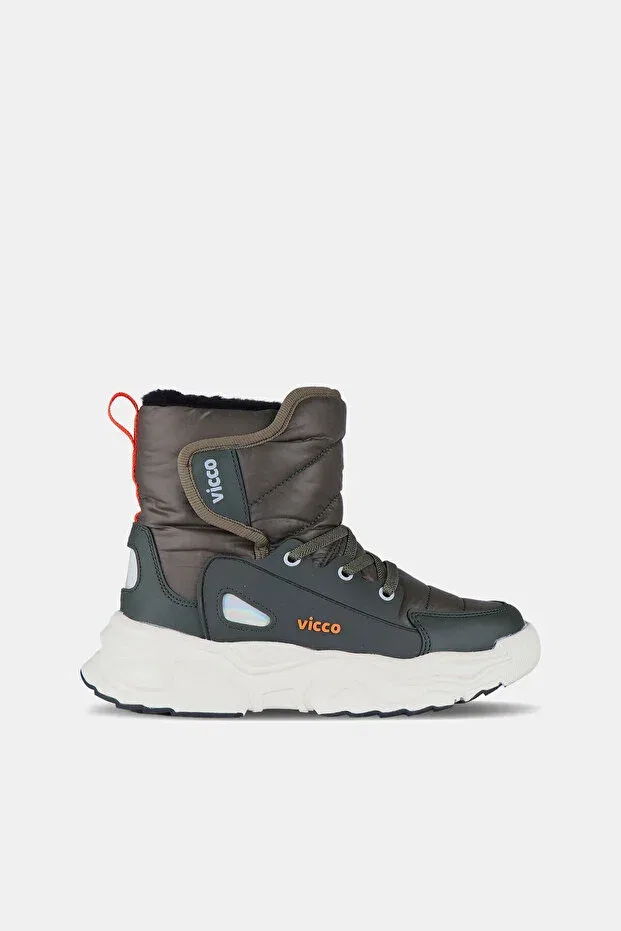Детские ботинки для девочек с липучкой Vicco, Khaki