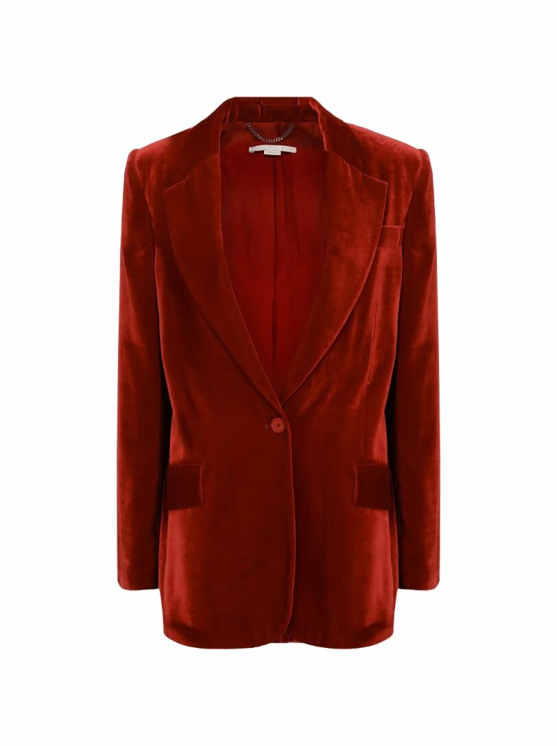 

Однобортный бархатный жакет Stella McCartney