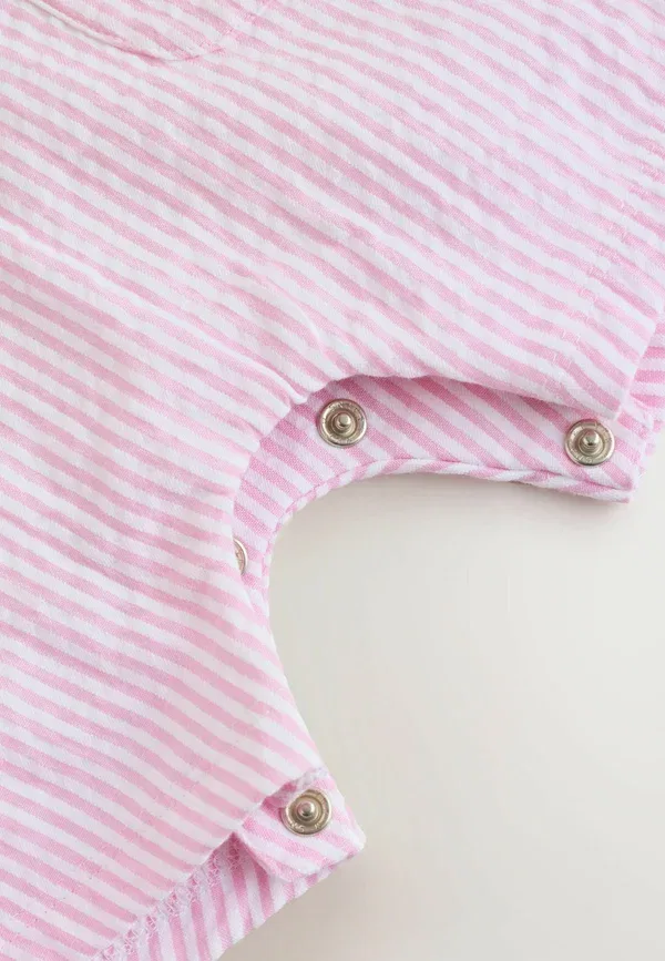 Комплект из боди и ползунков с полоской Next Pink and White Stripe, белый — фото 3