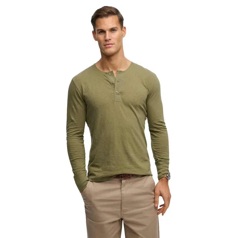 Мужская футболка с длинным рукавом Grandad Superdry, Green