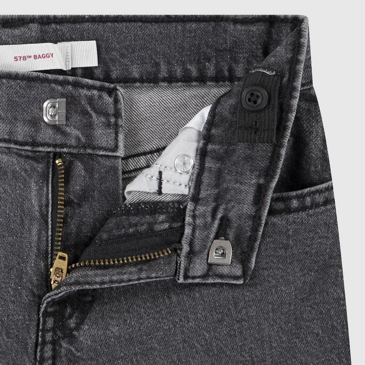 широкие джинсы 578 для мальчиков 2-4 лет Levi's, Far Far Away - Medium Wash — фото 3