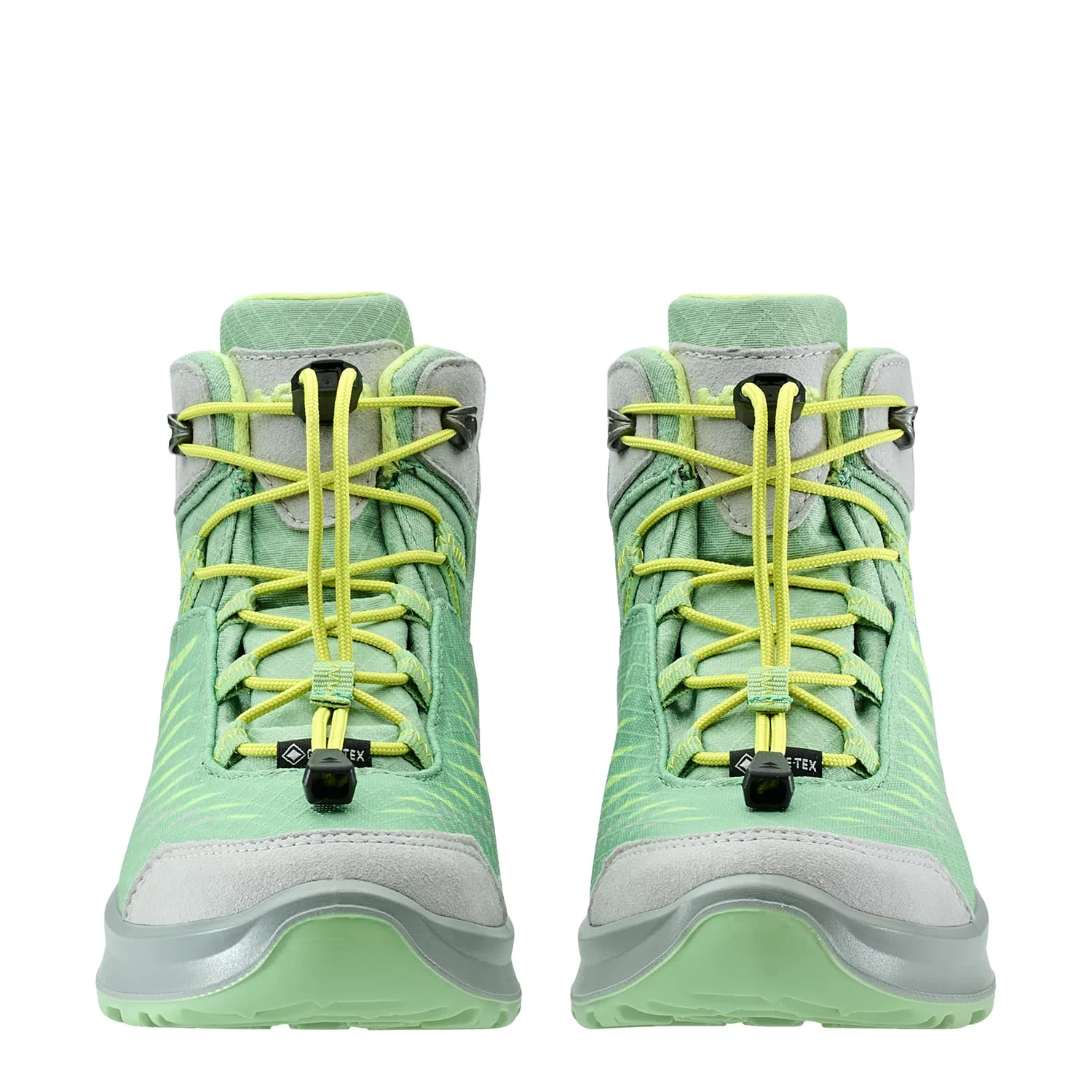 Детские ботинки для мальчиков с принтом Zirrox II Gtx Mid Jr LOWA, Smoke Green Mint — фото 3