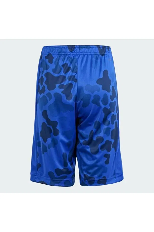 Детские шорты для девочек с принтом Adidas, Navy Blue — фото 2