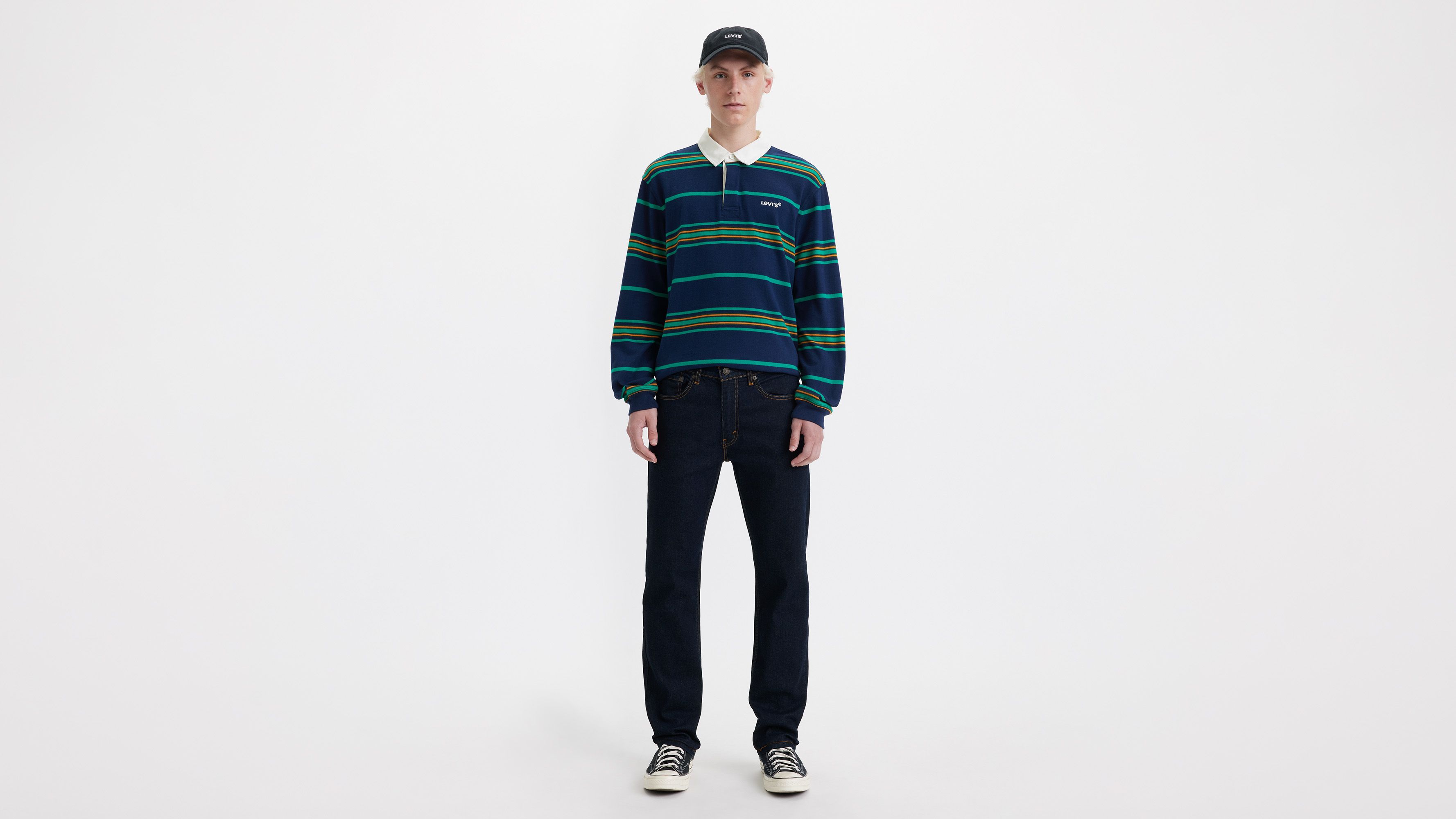

506 Комфортные прямые мужские джинсы Levi's, цвет Rinse - Dark Wash - Stretch