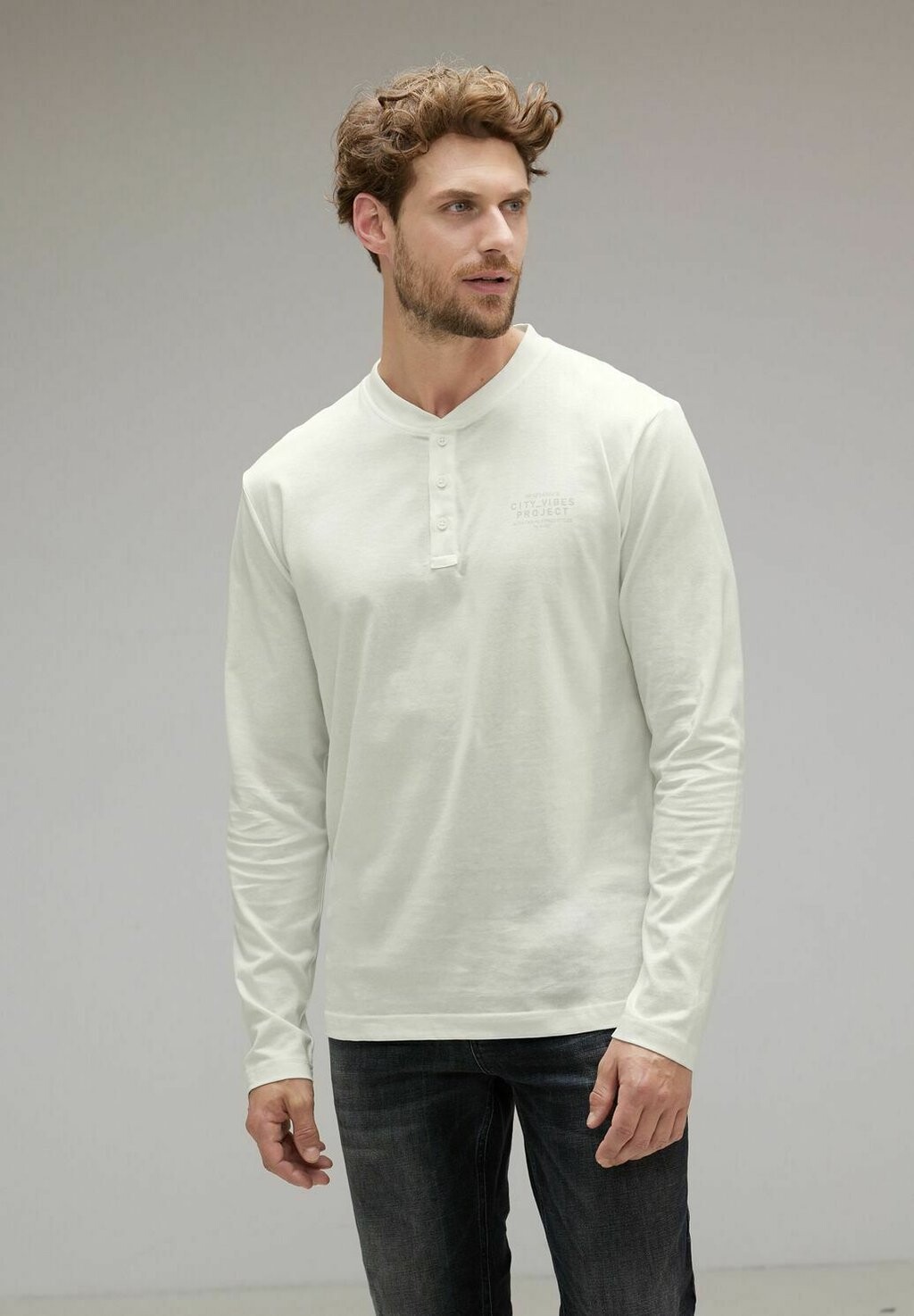 

Рубашка с длинным рукавом MIT Street One MEN, цвет weiß