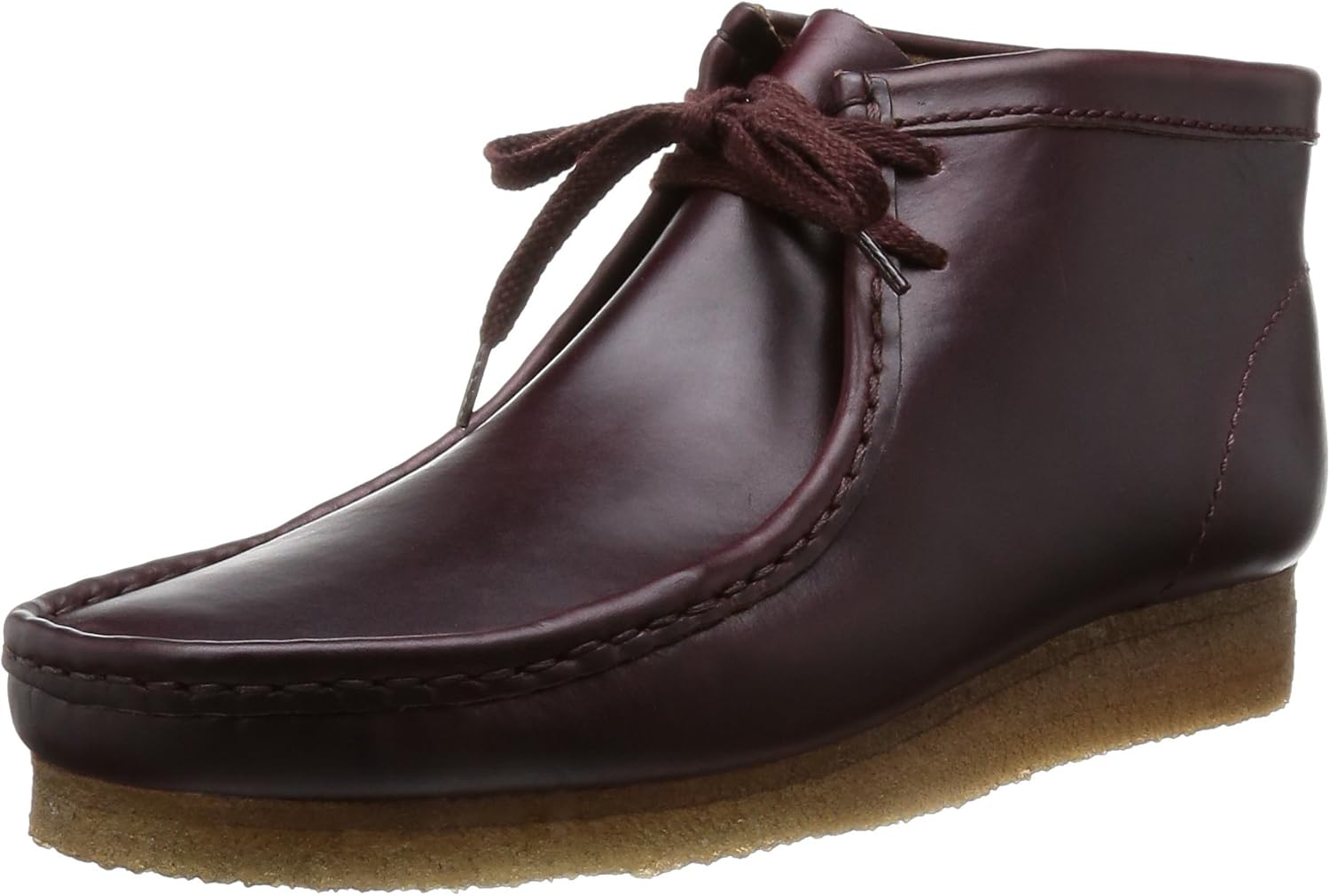 

Мужские кожаные мокасины Clarks на шнуровке, бордовый