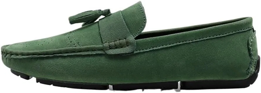 Мокасины кожаные Loafers Green UOPYNE