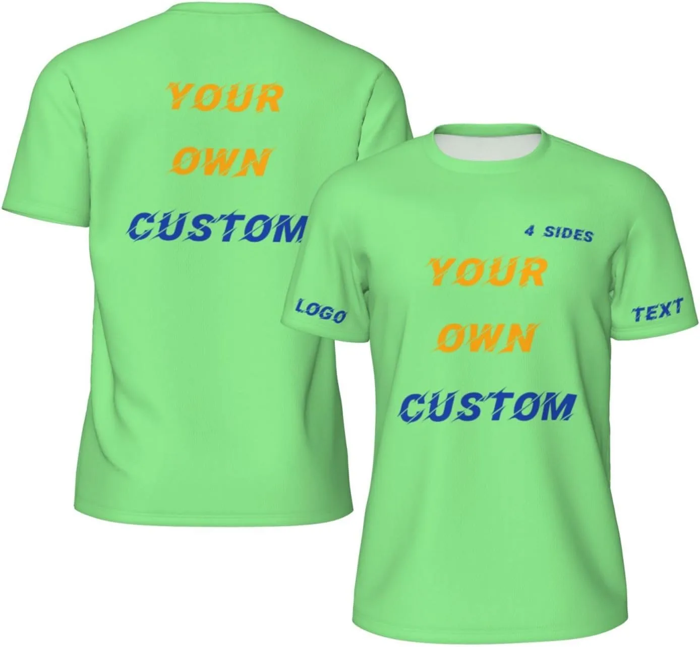 

Футболка Custom с принтом на 4 сторонах