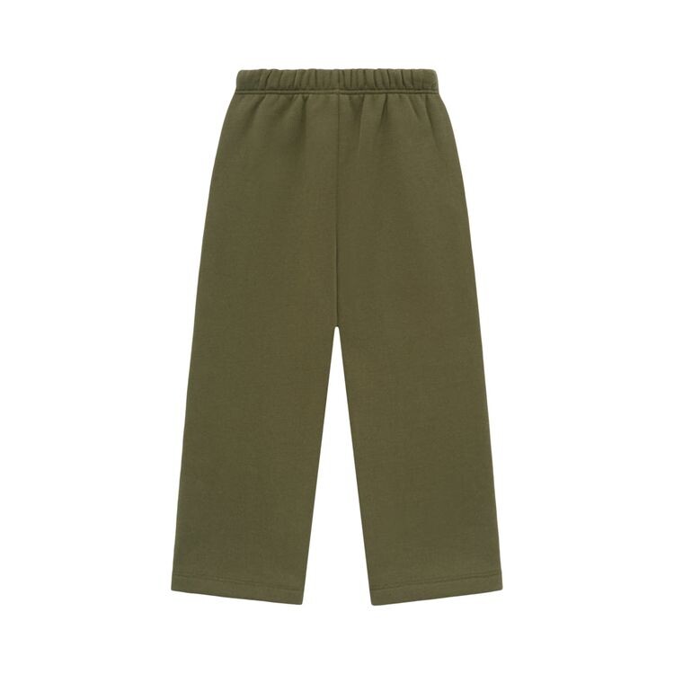 Спортивные брюки Fear of God Essentials Kids Fleece Relaxed Sweatpant Military, зеленый — фото 2