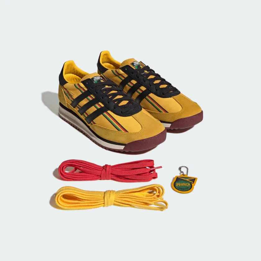 Мужские кроссовки adidas SL72 RS Jamaica x Bob Marley, желтый/черный/зеленый — фото 2
