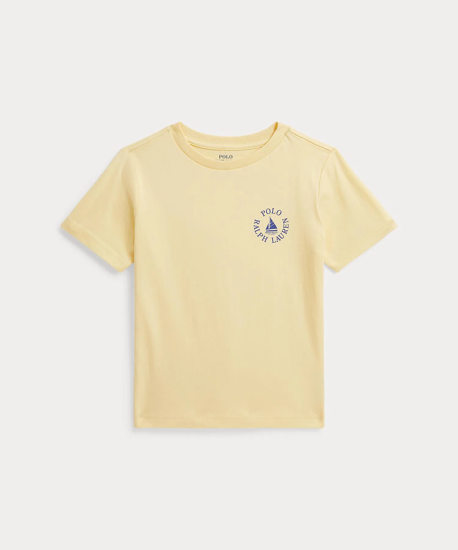 Детская футболка POLO RALPH LAUREN с логотипом и принтом жёлтая