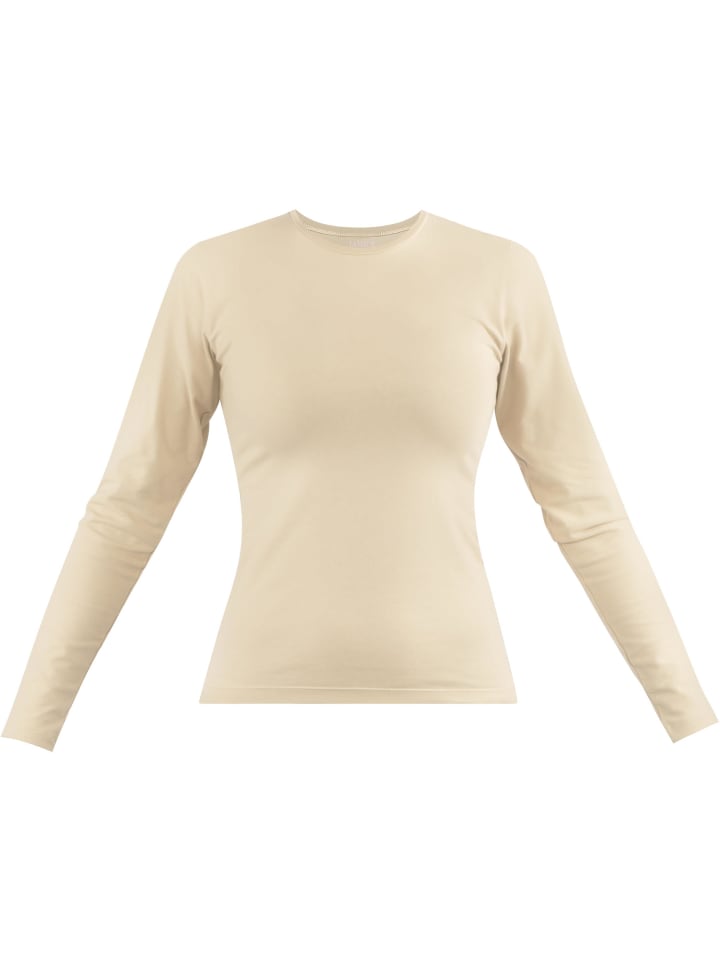 

Лонгслив Janice Damen Langarmshirt hochgeschlossen Niska, бежевый