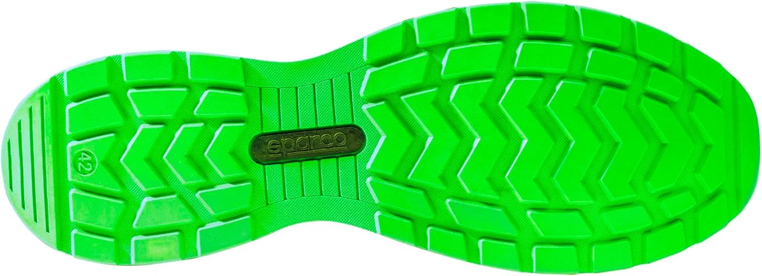 Обувь для пожарной безопасности Sparco Unix Traction S1ps Sanyo, Black-Neon Green — фото 4