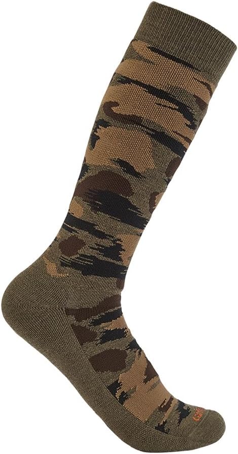 

Carhartt мужские SB9430M утепленные камуфляжные носки, Blind Duck Camo