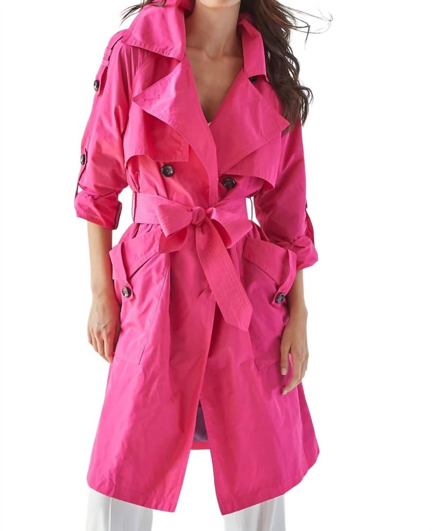 

Пальто Raphael Trench цвета фуксии Adroit Atelier, фуксия