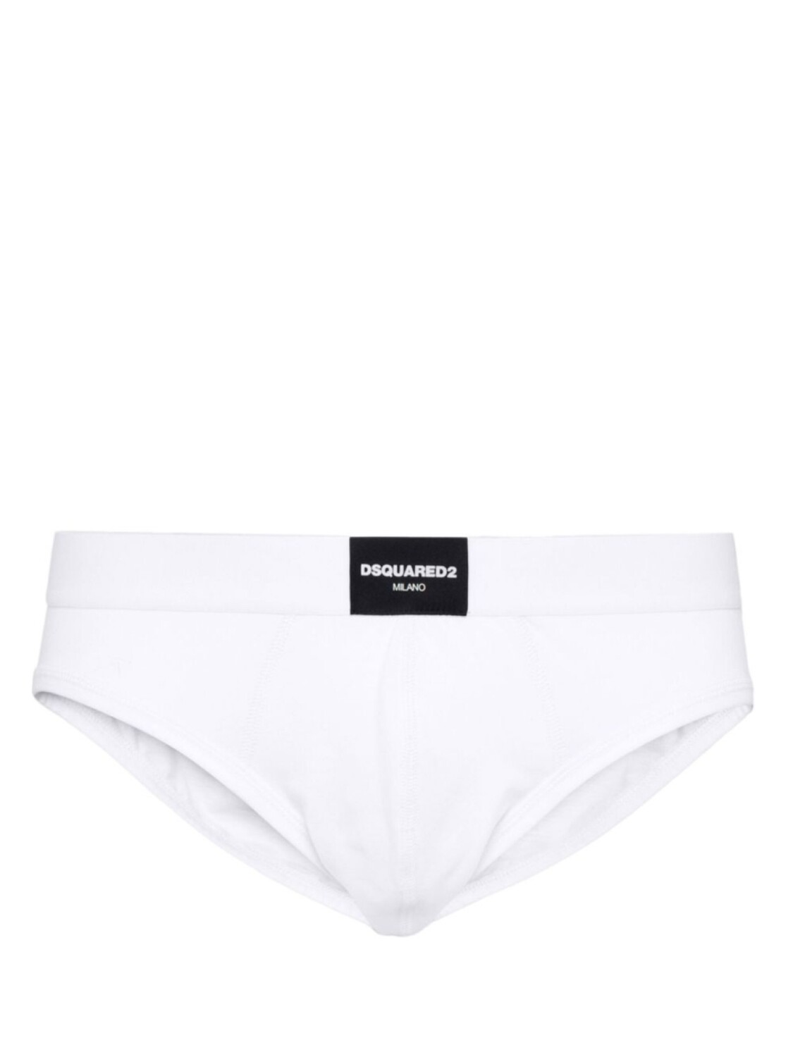 

DSQUARED2 трусы-брифы с нашивкой-логотипом, белый
