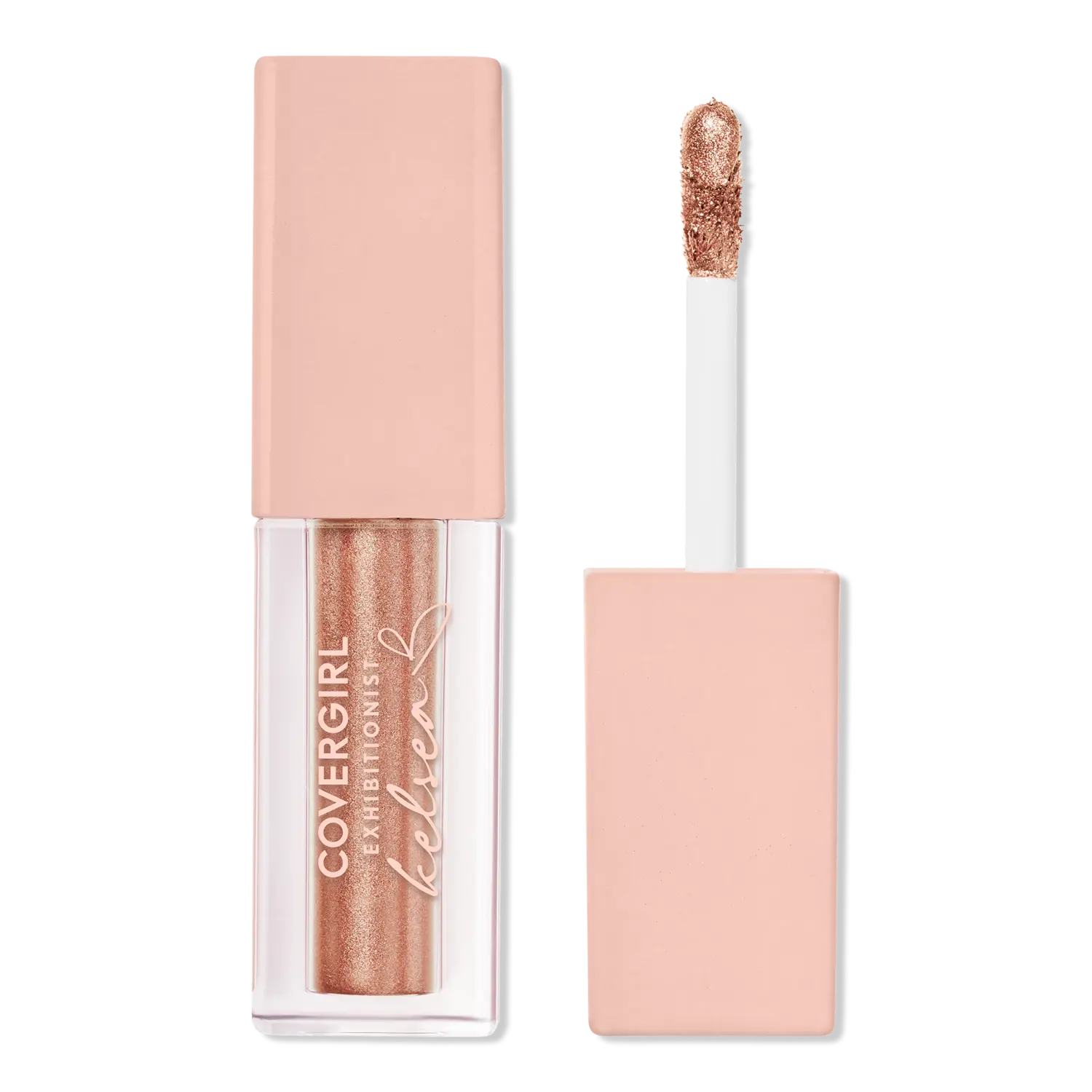 

Жидкие блестящие тени для век Exhibitionist от Келси Баллерини CoverGirl, Golden Magic (orange rose gold)