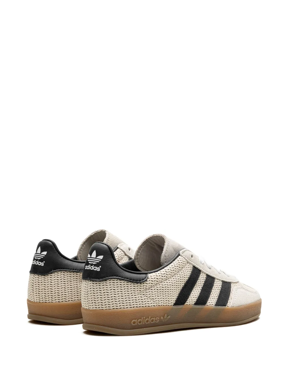 Кроссовки Gazelle Indoor Aluminum/Core Black Adidas, нейтральный — фото 3