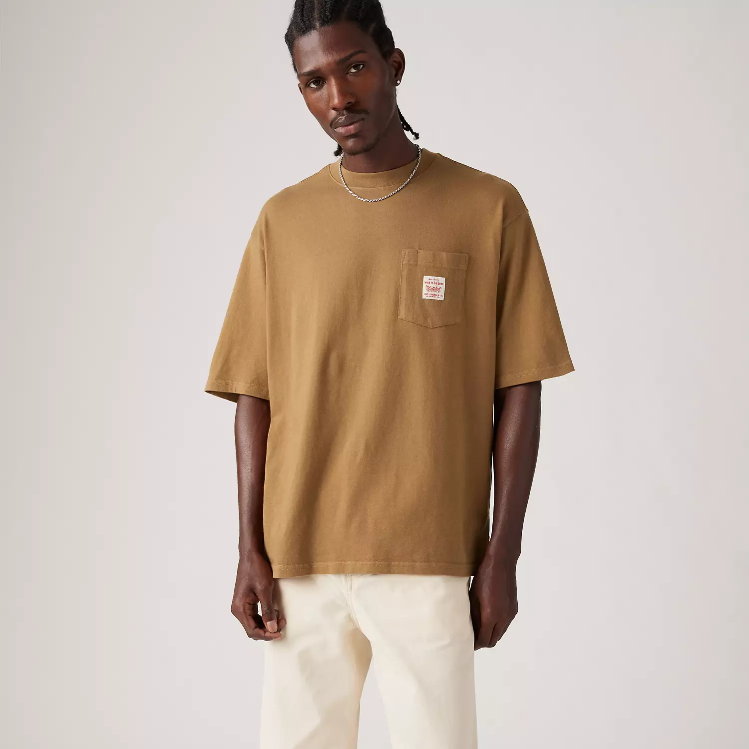 

Футболка с коротким рукавом для спецодежды Levi's, цвет Ermine - Brown