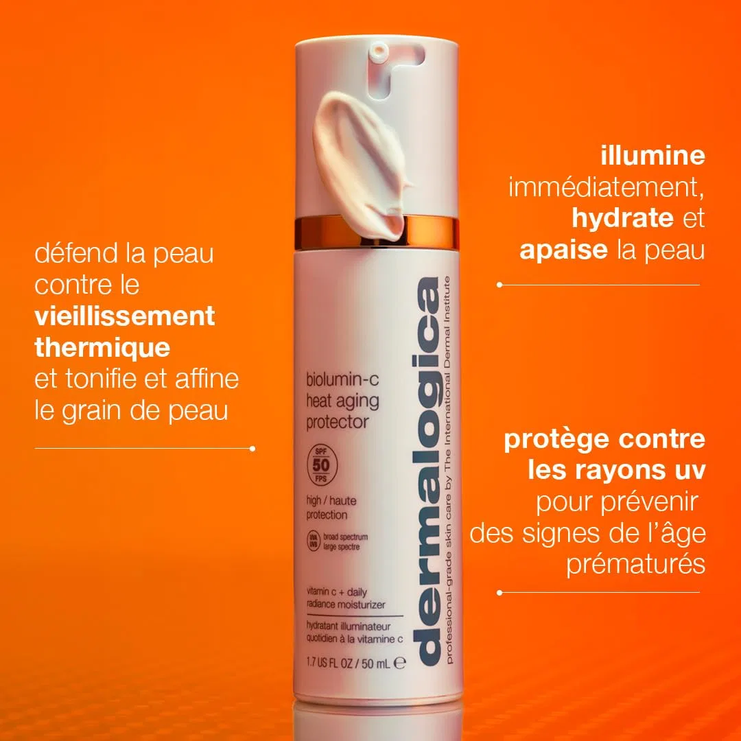 Крем для лица SPF DERMALOGICA Дневной увлажняющий «Biolumin-C Heat Aging Protector » от — фото 2