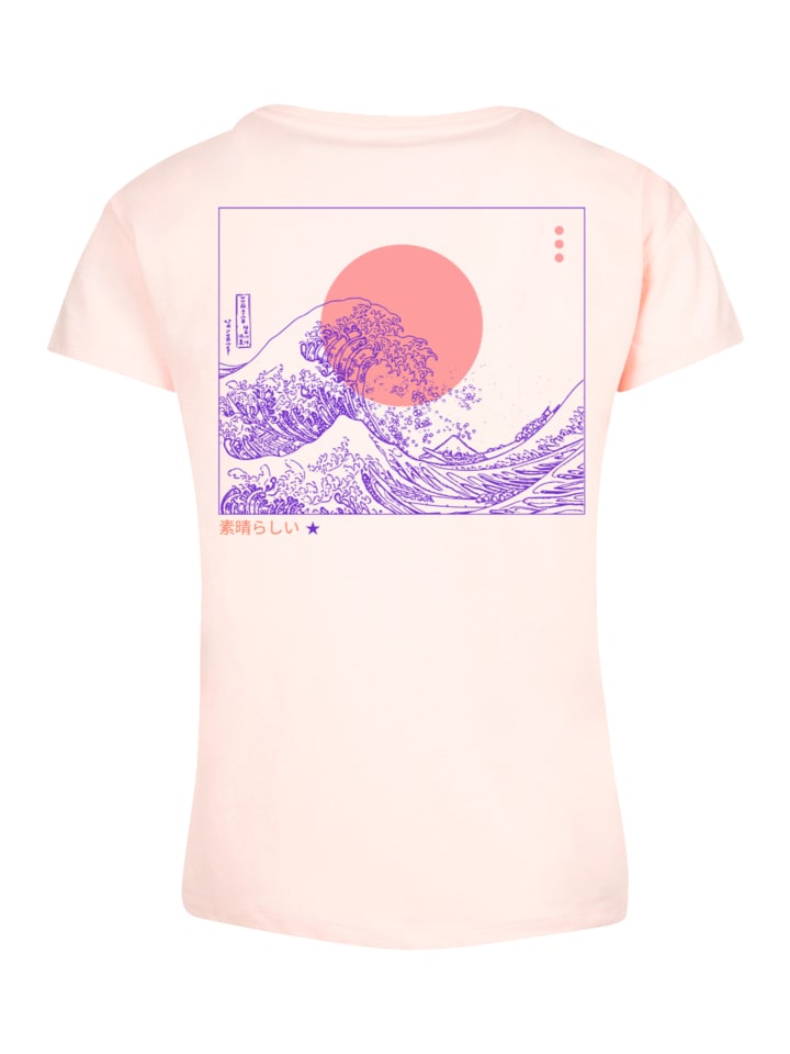 

Женская футболка Box Kanagawa Wave Japan розового цвета F4NT4STIC, Розовый, Женская футболка Box Kanagawa Wave Japan розового цвета F4NT4STIC