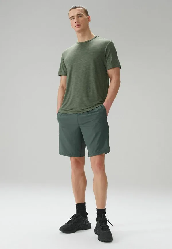 Простая футболка Next, Khaki Green — фото 2