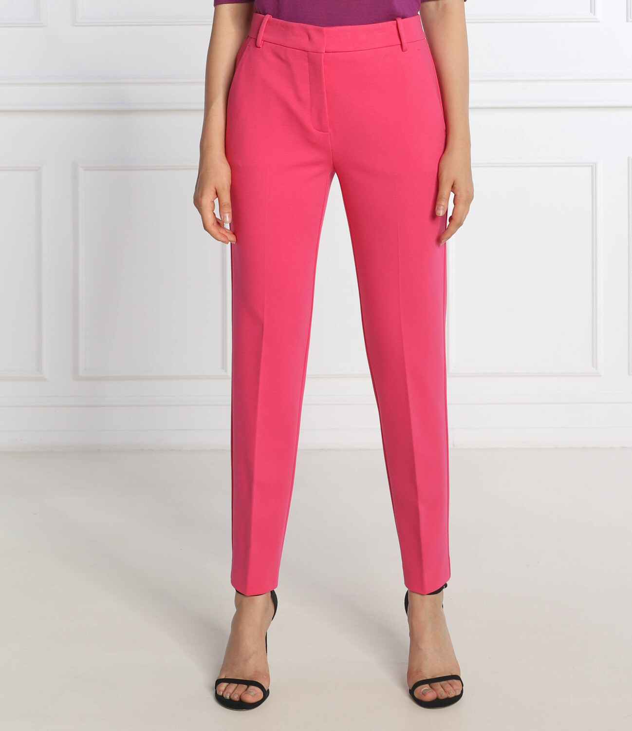 

Брюки Pinko a sigaretta Regular Fit, роза
