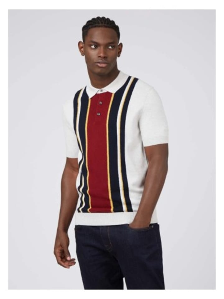 

Футболка поло Ben Sherman, цвет weiß/blau