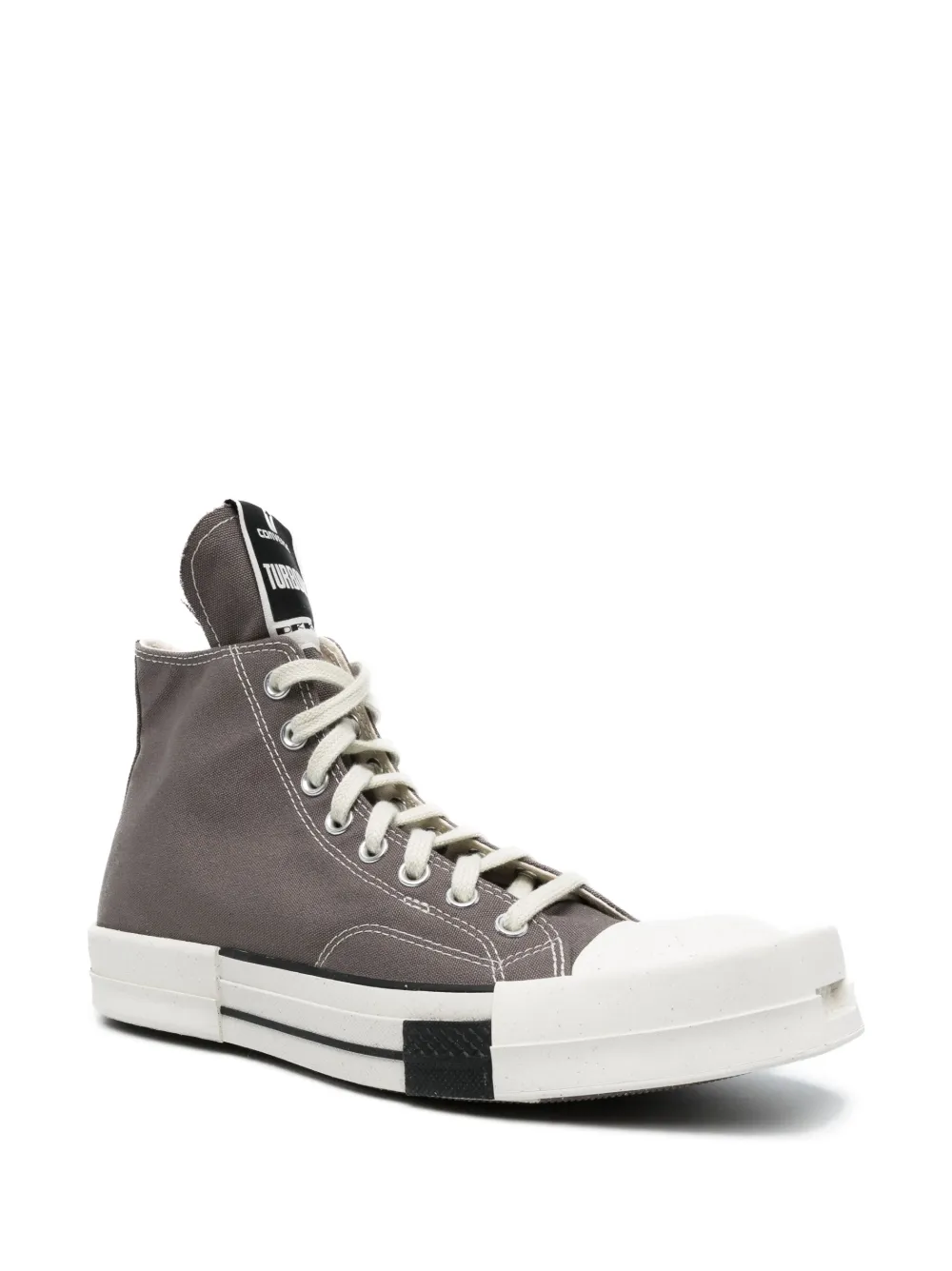 Высокие кроссовки Turbodrk из коллаборации с DRKSHDW Converse, серый — фото 2