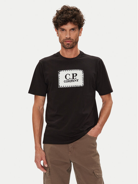 

Футболка regular fit RCCMTS723A005100W C.P. Company, чёрный