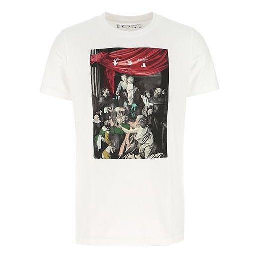 

Футболка fw20 caravaggio printed men white Off-White, белый