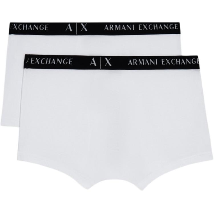 

AE SS25 Трусы мужские 2 шт белые ARMANI EXCHANGE, 2 pack (белый)