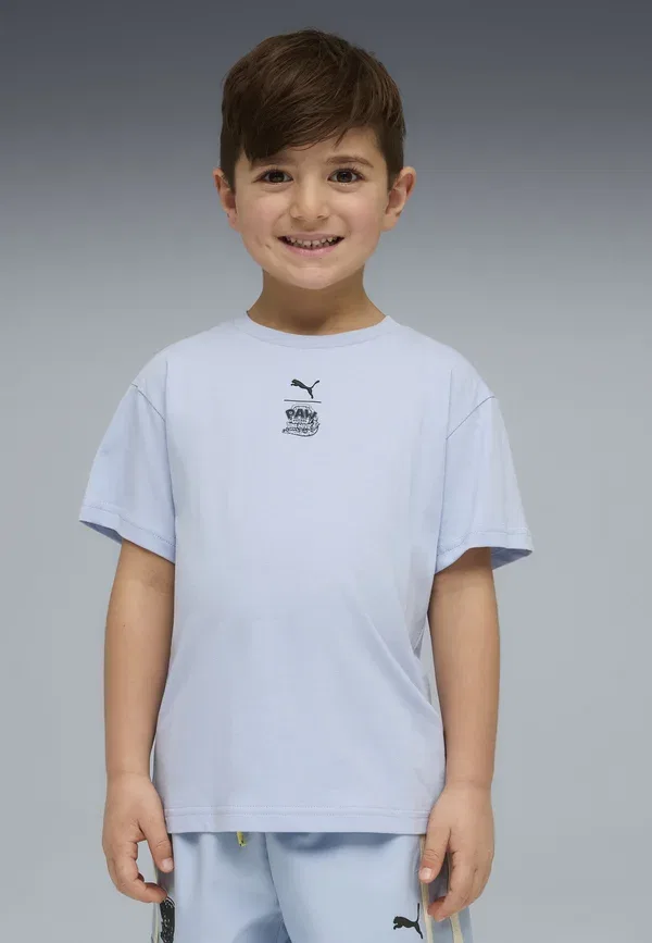 Футболка с принтом Paw Patrol Relaxed Graphic T-shirt Puma, Snow Mountain Blue, синий — фото 2