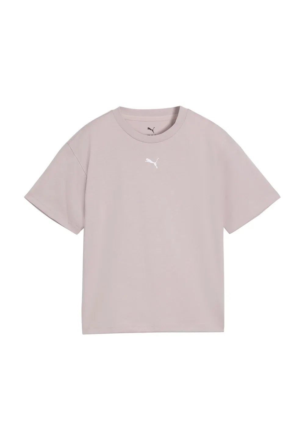 Футболка Ess boxy tee g унисекс - с принтом Puma, Misty Pink — фото 4